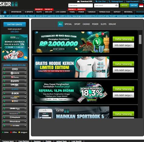 Skor88 live streaming Skor88 website judi bola online terbesar menghadirkan game-game populer seperti poker, slots, live casino , bolatangkas, Togel, E-sports dan berbagai pasaran lengkap sportbook
